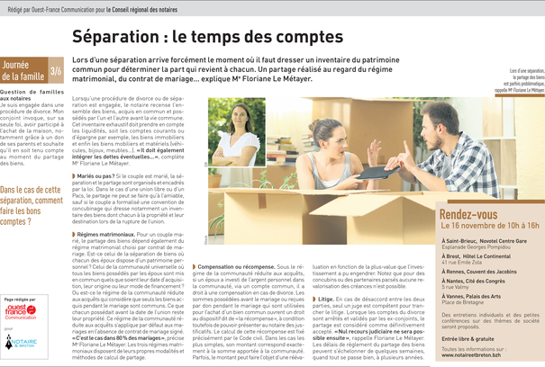 Séparation : Le temps des comptes